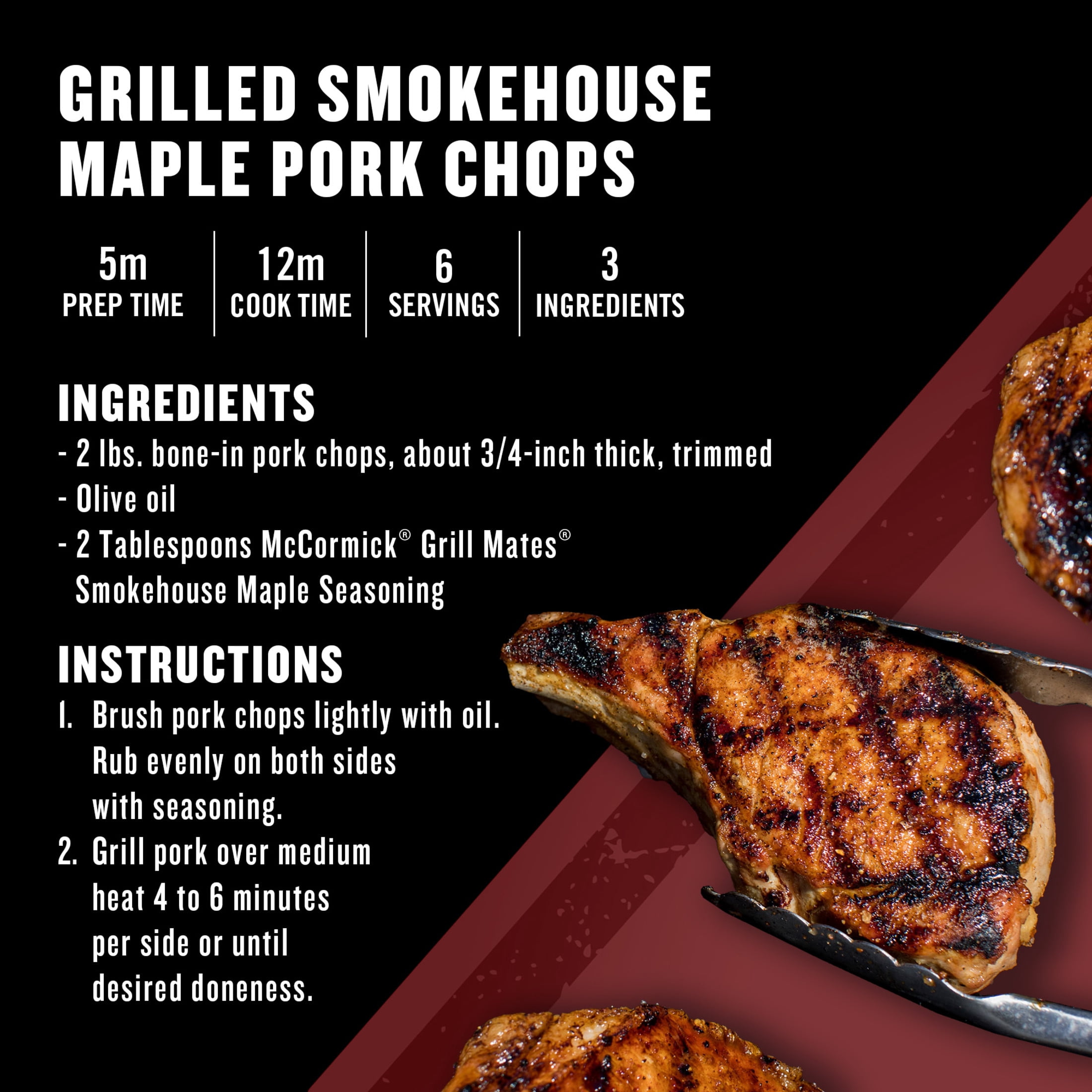 (3 pack) Grill Mates Seasoning, Smokehouse Maple, 3.5 oz Bottle