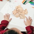thumbnail image 4 of Miangastore 24pcs Wooden Cutouts Beige Astronaut Decor For Classroom Projects Painting Activities, 4 of 8