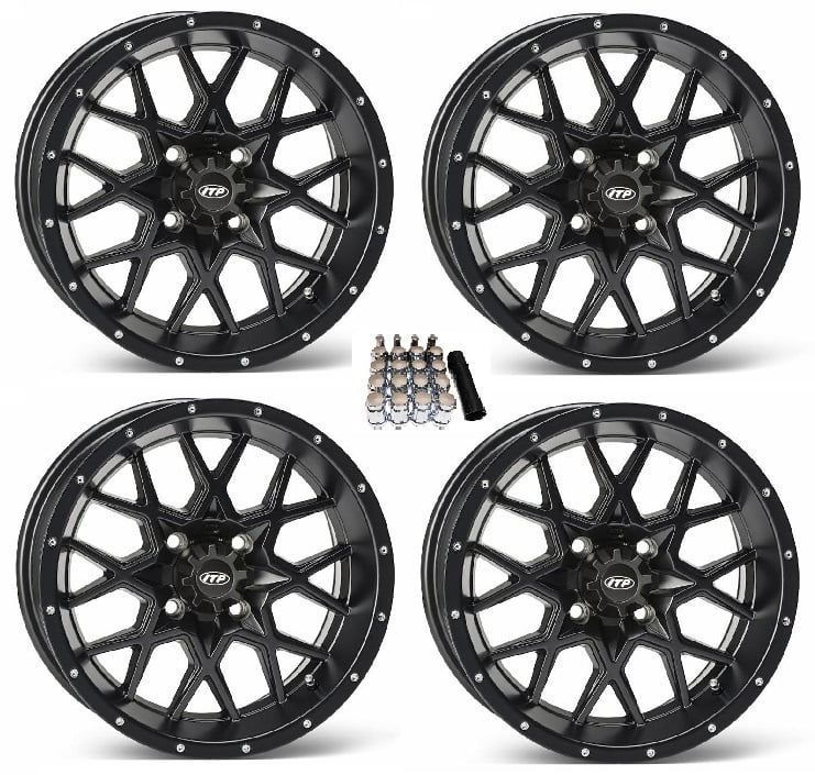 ITP Hurricane UTV Wheels/Rims Matte Black 17" Kawasaki Teryx Mule