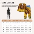 thumbnail image 4 of Pofeuu Sky Golden Sunflower Field A Print Womens Pajamas Set Long Sleeve Sleepwear Button Down Nightwear Soft Pj Lounge Sets Button Down Pajamas Women-Medium, 4 of 7