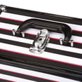 thumbnail image 6 of Caboodles Inspired Makeup Case, 2 Tray, Multi Color Striped, 6 of 7