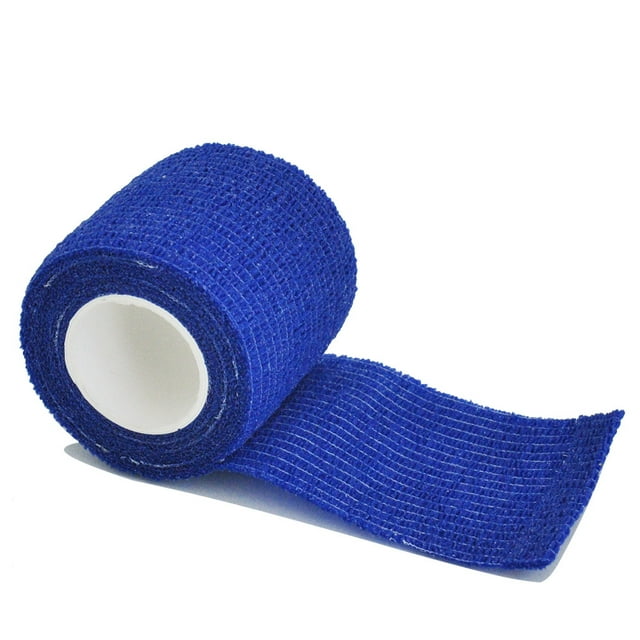 1 Rouleau 2.5/5/7.5/10cm*4.8m Bandage Élastique Auto-Adhésif Non Tissé pour Fixation Sportive Doigt Poignet Jambe