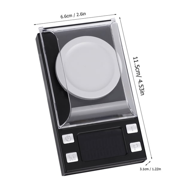 Báscula digital de bolsillo para joyería, peso de 0,001 g, báscula digital portátil de alta precisión, báscula digital para joyería, solución innovadora