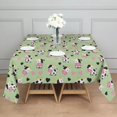 thumbnail image 3 of Green Cow Heart Pattern Square Tablecloth,Waterproof Square Table Cover,Wipeable Spillproof Washable Table Cover for Home Kitchen Party Decor 60"x60"(152x152cm), 3 of 6