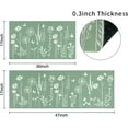 thumbnail image 5 of Sage Green Kitchen Mat Rug Set of 2- Plant Floral Butterfly Kitchen Rugs with Runner Kitchen Decor Accessories Things, Kitchen Rug Mat- Leaves Rugs for Home Kitchen Large- 17x30 and 17x48 Inch, 5 of 6