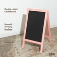 thumbnail image 6 of Ilyapa Wooden A-Frame Sign with Eraser & Chalk - 40 x 20 Inches Magnetic Sidewalk Chalkboard – Pink Menu Display for Restaurant, Business Or Wedding, 6 of 7