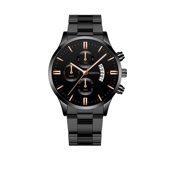 Yatlte Watches for Men Fashion Stainless Steel Waterproof Diamond Business Dress Analog Quartz Luminous Date Two Tone Luxury Casual Wrist Watch
