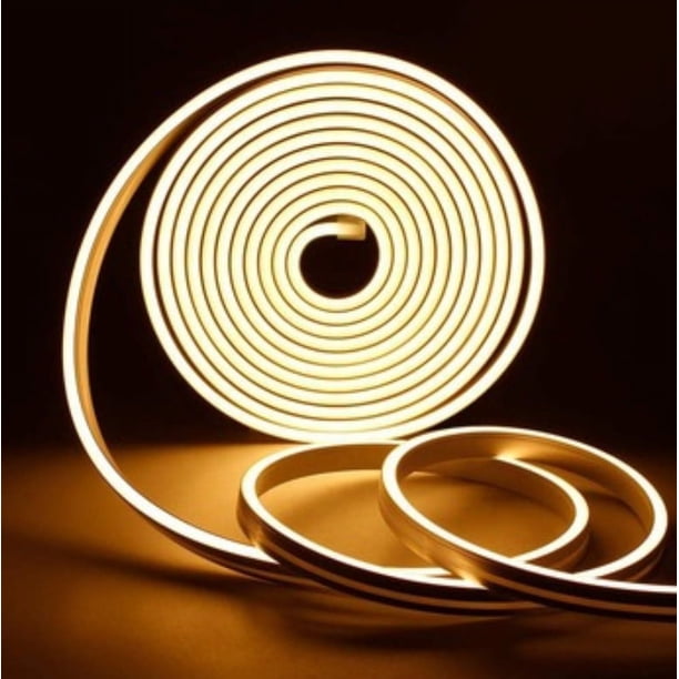 Tiras de luces LED flexibles, regulables, resistentes al agua, iluminación de neón de silicona para decoración interior y exterior