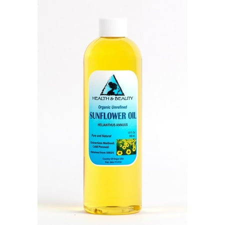 pressed unrefined sunflower carrier virgin pure organic oz cold raw oil