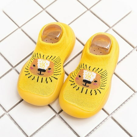 

Children Anti-slip Shoes Newborn Baby Girl Cotton Non-slip Floor Socks Baby Boy Rubber Sole Cartoon Indoor Socks Infant Shoes