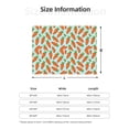 thumbnail image 5 of Yiaed Cartoon Carrot Print Blanket Throw Blanket Soft Cozy Flannel Blanket for Home Bed Sofa Couch Chair-40"x30", 5 of 6