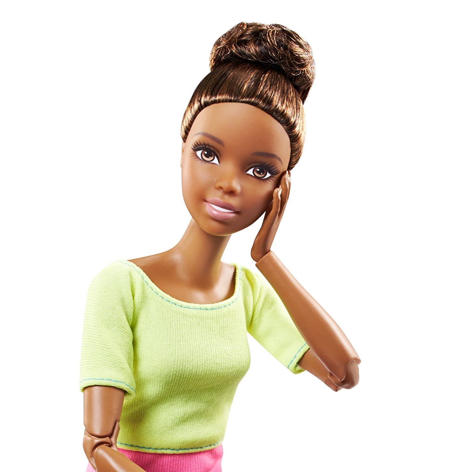 yellow top made to move barbie