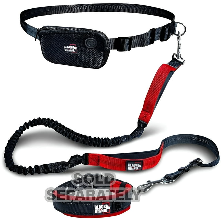 Black Rhino Premium HANDS FREE DOG LEASH for Running Walking