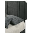 thumbnail image 6 of Glory Furniture Lodi Velvet Upholstered Queen Bed in Black, 6 of 6