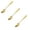 Gold(3PCS), variant on Serrated Grapefruit Spoon,6.5"Grapefruit Spoons with Serrated Edge,Dessert Spoons,Serrated Spoon for Citrus Lemon Salads Melon Lime Pitaya Apple Fruit Puree,Stainless Steel,Dishwasher Safe,1PC,Silver