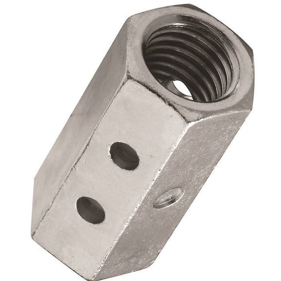 Stanley 182725 Coupling Nut, 3/4-10, Steel, Zinc Plated