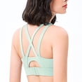 thumbnail image 2 of 2 piezas Ropa interior deportiva femenina sujetador de yoga antishock femenino de secado rápido chaleco de fitness, 2 of 6