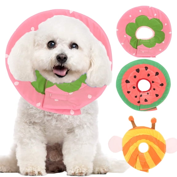 Ludlz Protective Recovery Collar for Dogs Cats, Soft and Breathable Cone, Elizabeth Protective Collar for Quicker Healing Anti-Bite Anti-Lick Easy Eat and Drink