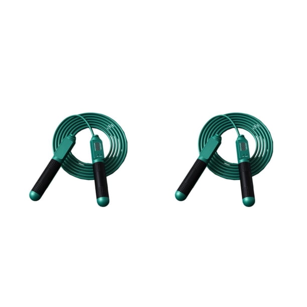Advancent Reemplazo de cuerda de saltar de PVC Mango antideslizante digital Interior Exterior Funcionamiento silencioso Cuerdas de saltar Type4 NO4