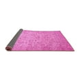 thumbnail image 2 of Ahgly Company Indoor Square Abstract Pink Modern Area Rugs, 3' Square, 2 of 4