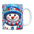 thumbnail image 2 of Nomeni Glass&Bottle ORTUH 3D Christmas Cups 350ml 3D Christmas Ceramic Mugs 3D Christmas Mug Inflatable Snowman Mug Ceramic Mug Santa Mug Snowman Mugs 3D Creative Design, 2 of 9
