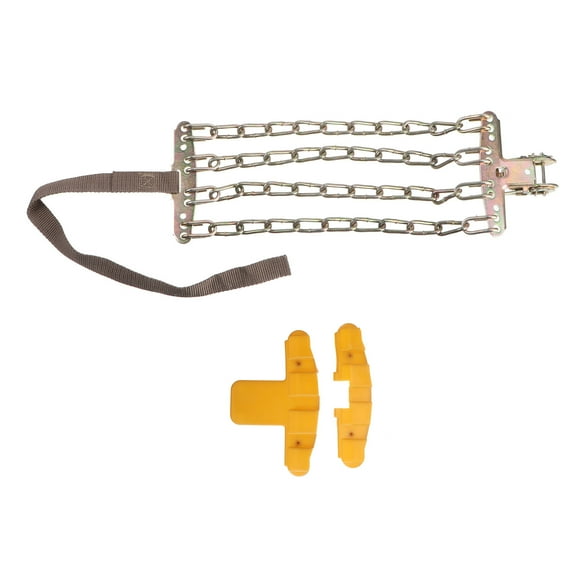 FELTECHELECTR Tire Traction Straps Wheel Chain Manganese Steel For Drivers Icy Roads 1Pack