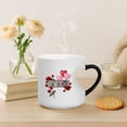 thumbnail image 7 of Heart Shaped Cups, Valentine's Magic Color Changing Ceramic Cup with Hidden Red Hearts, 11oz Temperature Sensitive Heart-Shaped Coffee Mug for Her/Him, Romantic Surprise Gift, 7 of 7