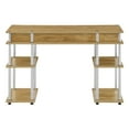 thumbnail image 4 of Convenience Concepts Designs2Go No Tools Student Desk with Shelves, English Oak ( Pack of 2 ), 4 of 4