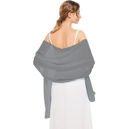 

ZPAQI Dreamy Wedding Tippet Light Weight and Comfortable Shawl Soft Long Flaring