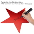 thumbnail image 3 of Uxcell 24Pcs Decoraciones del Día del Trabajo Estrellas Centros de Mesa 6 Pulgadas (Rojo, Blanco, Azul), 3 of 6