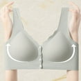 thumbnail image 4 of Posijego Womens Everyday Bra Button Front Closure Push-Up Bra Comfy Seamless Breathable Bra for Women, 4 of 6