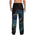 thumbnail image 3 of Vaporeon Men's Pajama Pants, Ultra-soft Comfy Casual Lounge Pants, Graphic Printed Sleep Pjs Bottoms With Drawstring Pockets, 3 of 8