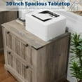 thumbnail image 6 of 2-Drawer Farmhouse Lateral File Cabinet - 30" Wood Filing Storage for A4/Letter/Legal Documents, Home Office Use, 6 of 7