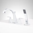 thumbnail image 4 of Signature Hardware 948686 Vilamonte Deck Mounted Roman Tub Filler Faucet - Nickel, 4 of 7