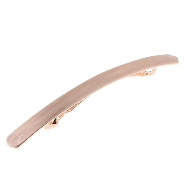 Pinza para el pelo grande y delgada de metal, broche para el pelo, accesorio para la cabeza para mujeres y niñas. Oro rosa