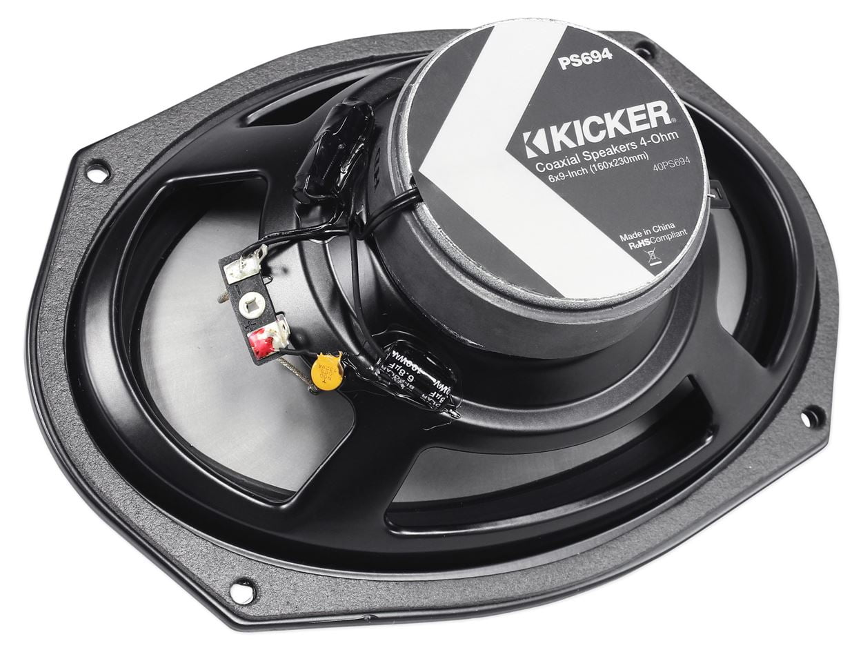 Kicker PS69 Powersports 4-Ohm 90 Watt Rms Coaxial Car Stereo Speakers Ps694 Certified Refurbished 