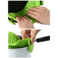 thumbnail image 3 of SugarBloom Silicone Pasta Strainer Clip for Pots, Kitchen Gadget Strainer for Draining Meat, Vegetables, Fruit, and Pasta, Reusable Colander with Clip Design,Green, 3 of 8