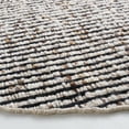 thumbnail image 3 of SAFAVIEH Natura Edith Distressed Area Rug, Black/Ivory, 6' x 6' Round, 3 of 8