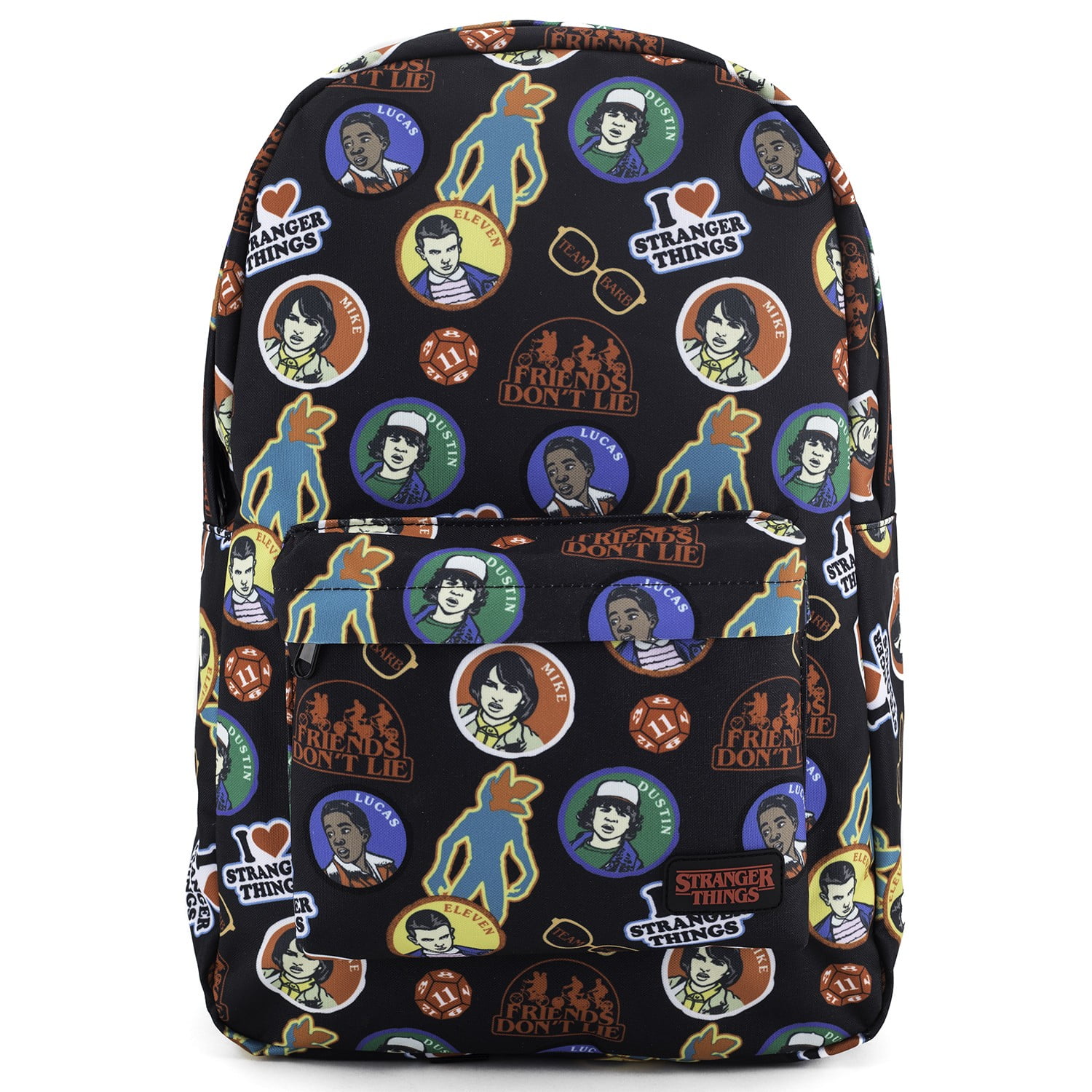 stranger things sticker print school nylon backpack walmart com