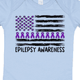 thumbnail image 4 of Inktastic Epilepsy Awareness Purple Ribbons and Flag Boys or Girls Baby Bodysuit, 4 of 5