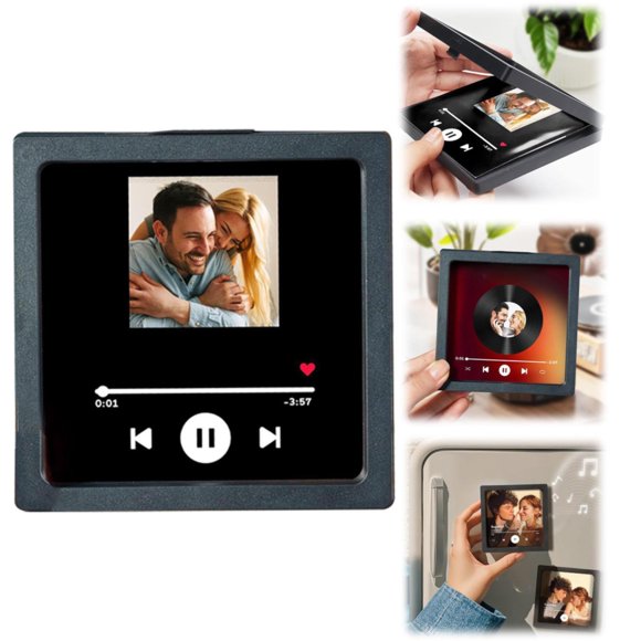 Home Decoration SOUFEEL Personalised Photo Magnet Personalised Album Music Fridge Magnet DIY Can Play Songs And Adjust Volume Decoration Gift