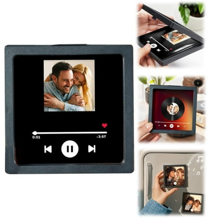

Clearance!Ymkly Stickers SOUFEEL Personalised Photo Magnet Personalised Album Music Fridge Magnet DIY Can Play Songs And Adjust Volume Decoration Gift Home Decor