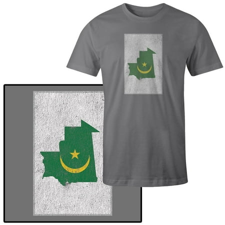 Country Flags T-shirt - Men's Country Flag Illustration of Mauritania T-Shirt