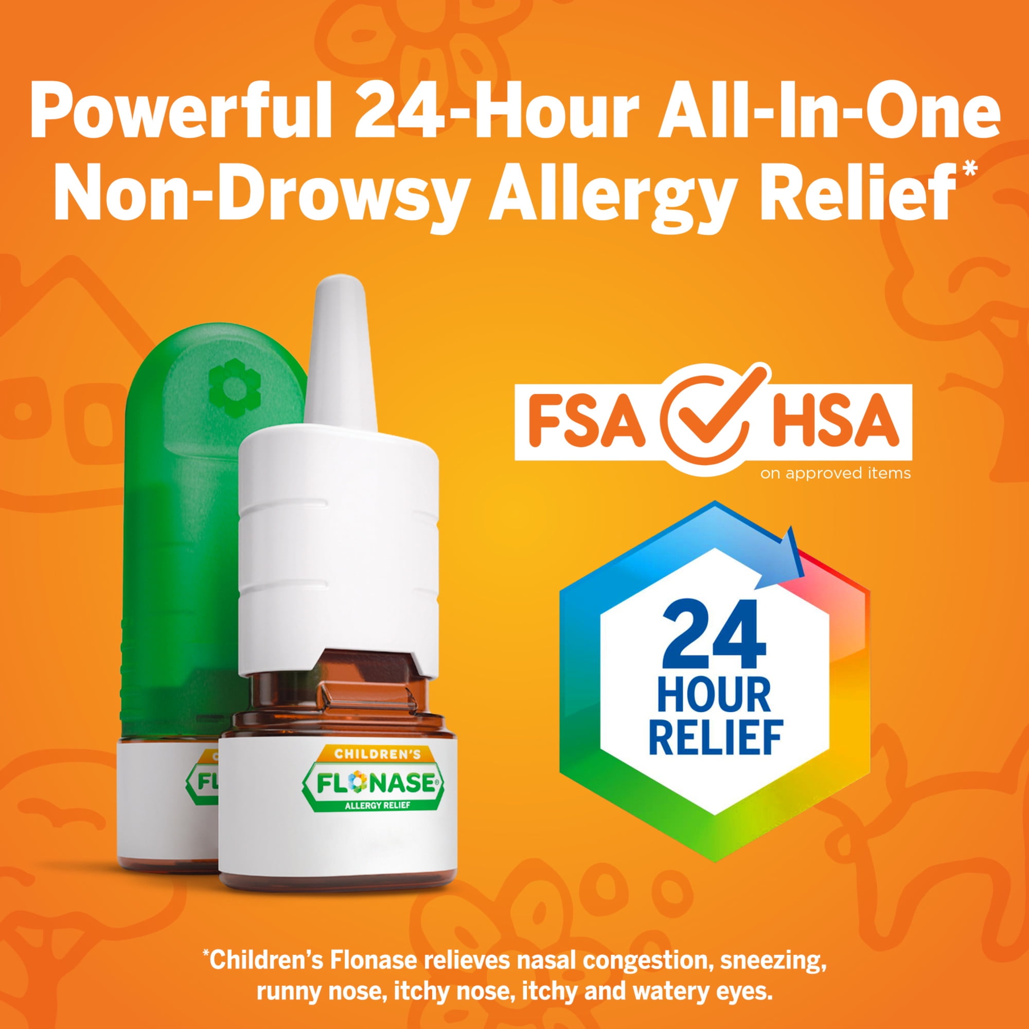 Childrens Flonase Allergy Relief Nasal Spray, 0.34oz, 60 Metered Sprays