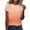 Orange 1, variant on Women's Summer Loose T Shirt Casual Gradient Color Short Sleeve Lightweight Daily Top by Yigetop Light Yellow 2XL