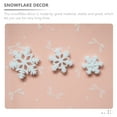 thumbnail image 4 of 50Pcs White Resin Snowflake Ornament for Christmas Home Decoration Craft Projects, 4 of 8