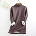 thumbnail image 1 of IMENGL T-Shirts Thermiques à Col Montant pour Femmes, Marron 3TG, Taille M-3TG, 1 of 7