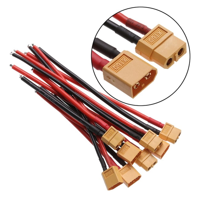 10/15cm XT60 Connector Plug Battery Connectors Cable Dual Extension With Silicone Wire 12/14 AWG Wires Model Accessories