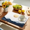 thumbnail image 2 of Placemat Abstract Dark Blue Mountain Placemats for Dining Table Yellow Sun Washable Table Mats for Party Kitchen Dining Decoration, 2 of 7
