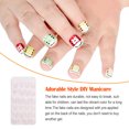 thumbnail image 3 of 1 Set Artificial Nail Tips Press on Nails for Kids Cartoons Fake Fingernails Short Stickers Full Cover Manicure Kit Decorations PNT-16-20, 3 of 5